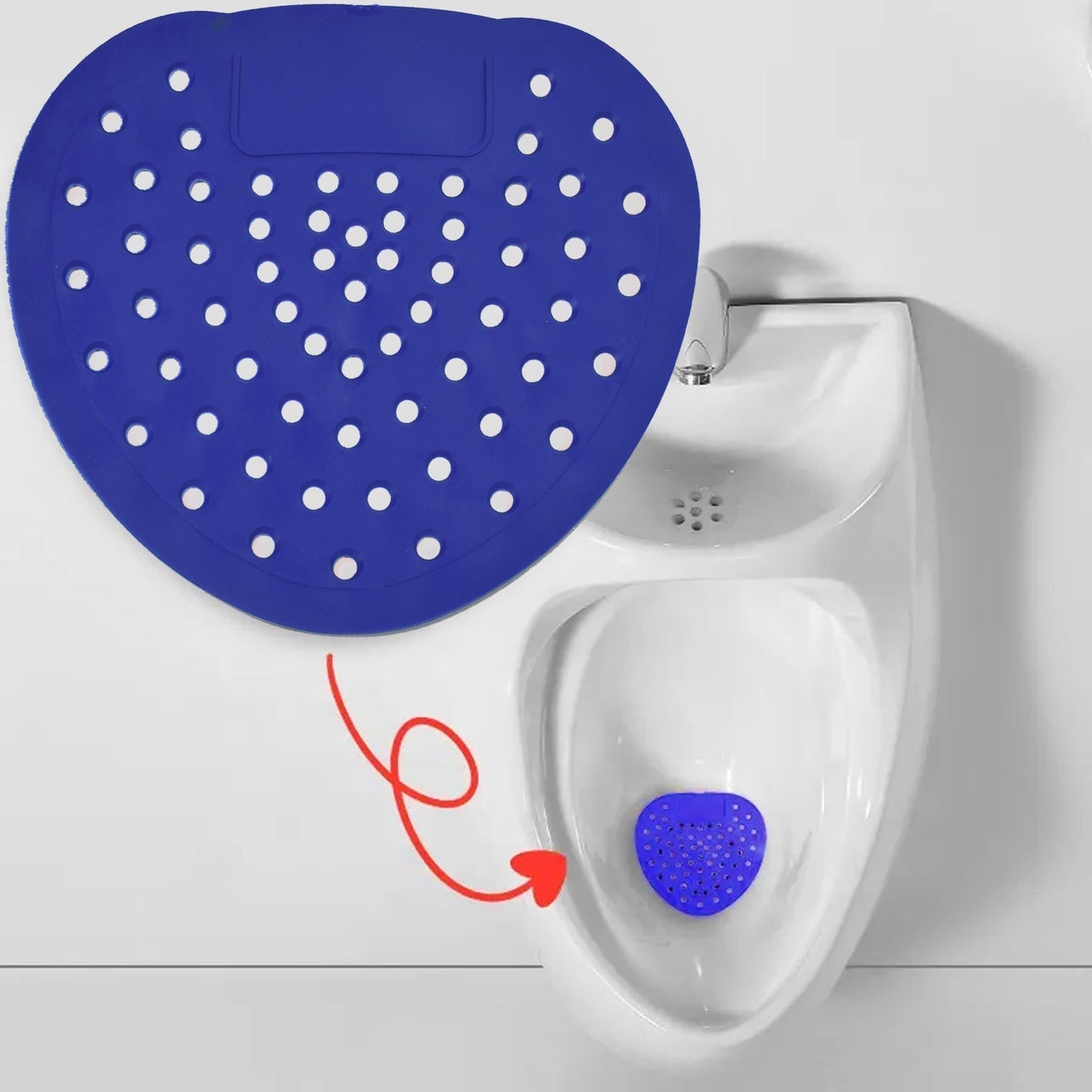 1310A URINAL SCREEN DEODORIZER, SCENTED URINAL SCREEN LASTING FRAGRANCE SILICONE CLEAN DESCALING ( 1 pc ) 