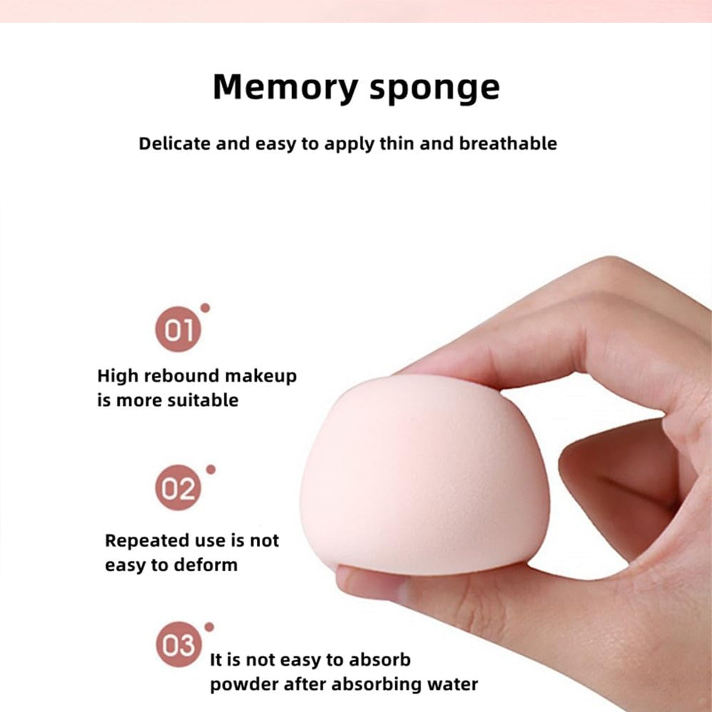 Reusable Egg Shape Facial Sponge for Daily Cleansing and Gentle Exfoliation, Makeup Remover, Face Wash Sponge, Makeup and Dead Skin, Cleansing Sponge for Dry & Wet Use For Women’s (1 pc)