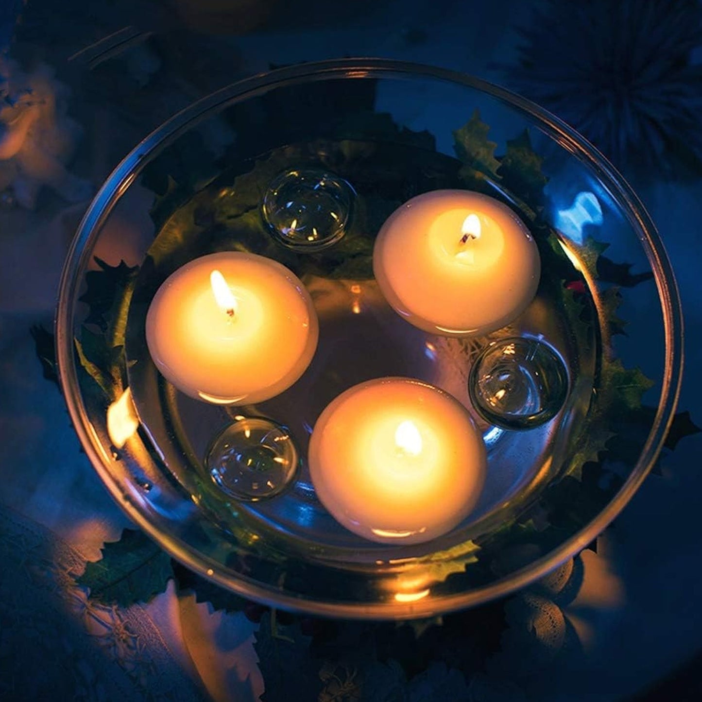 Floating Candle Holder (1 Pc): Romantic Ambiance, Table Decor