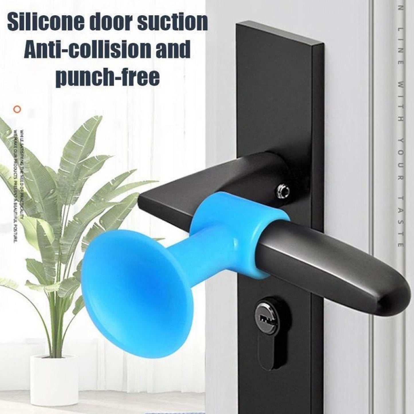 Door Stopper Mini Anti-Collision Silicone Door Handle Crash Pad