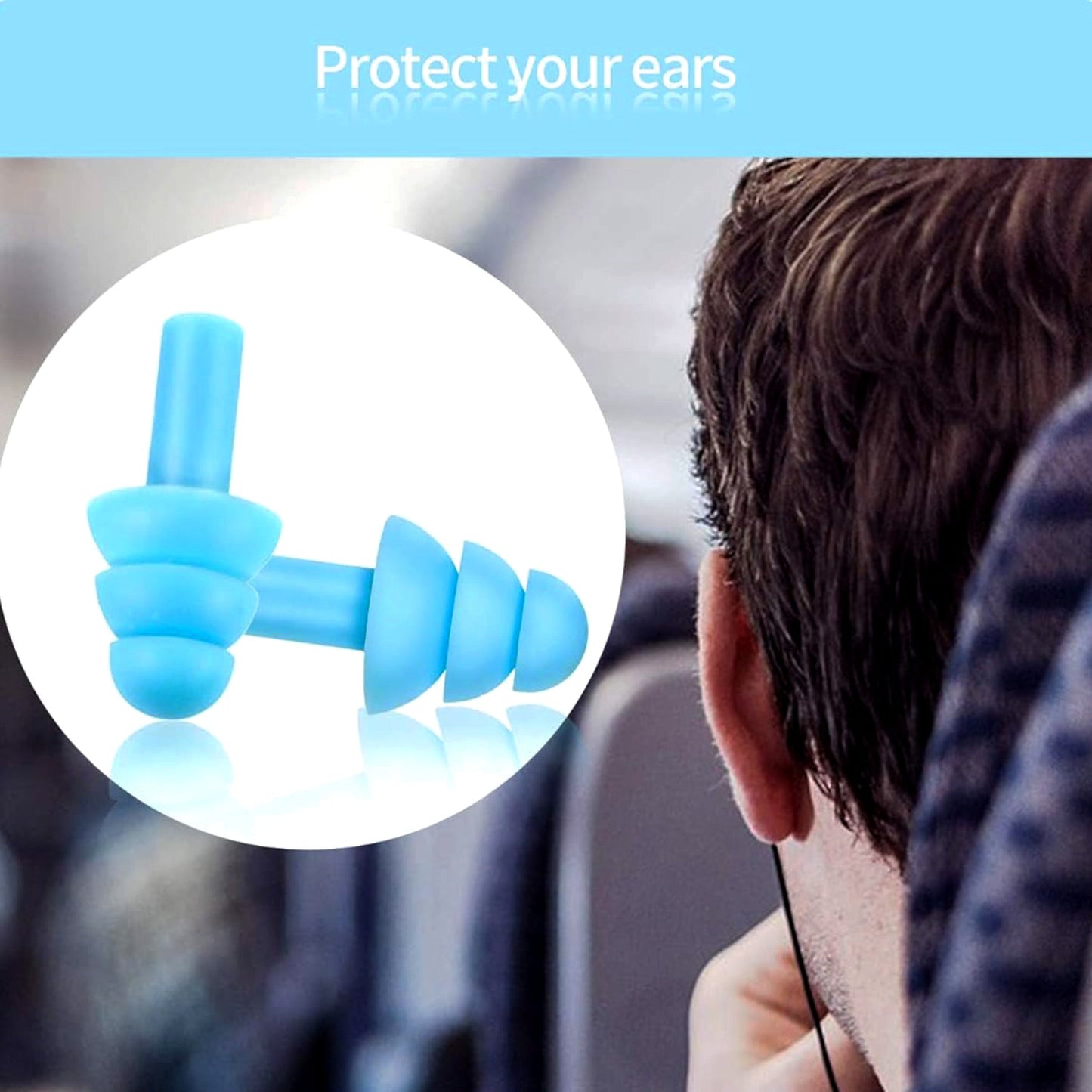 Safety Ultra Soft Foam Ear Plugs (2 Pc Set)