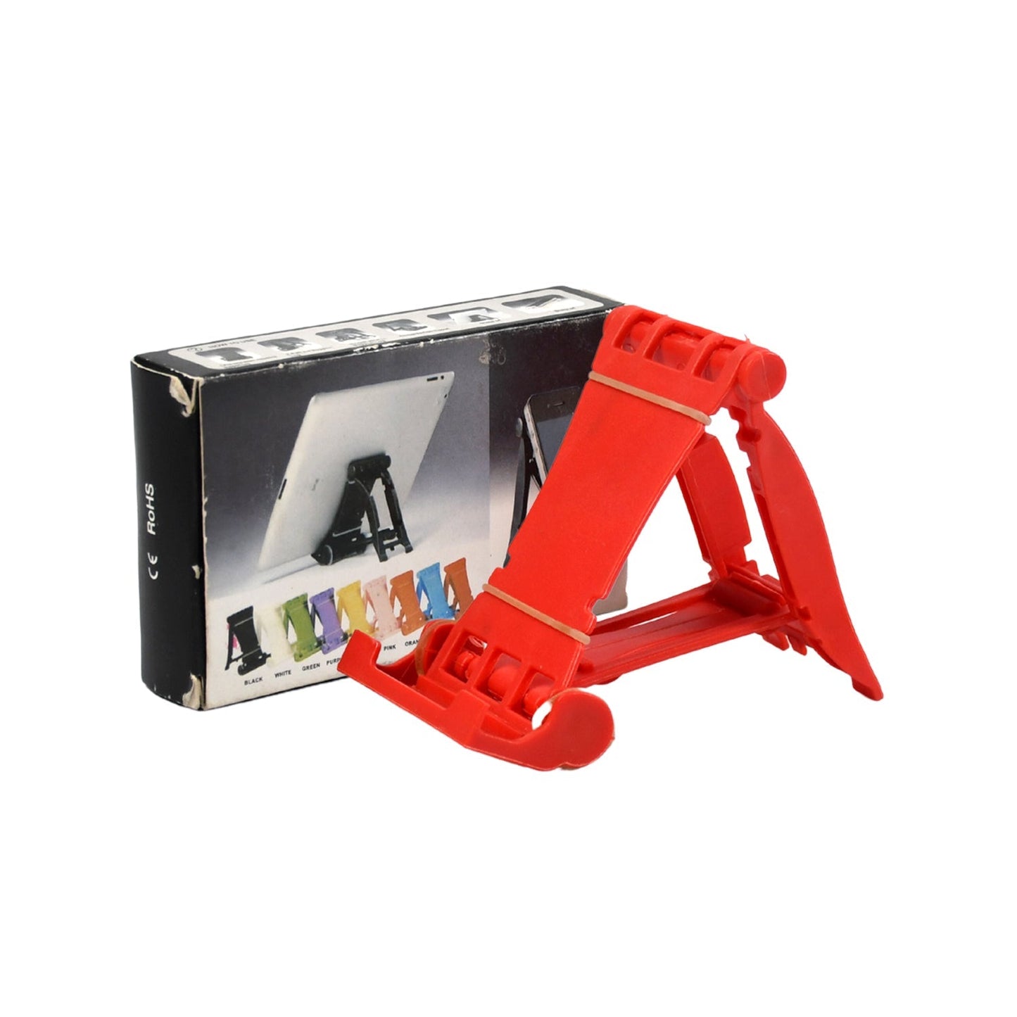 7352  Adjustable Foldable Plastic Square Mobile Stand Premium Mobile Stand Use For Home , Office & Multiuse 