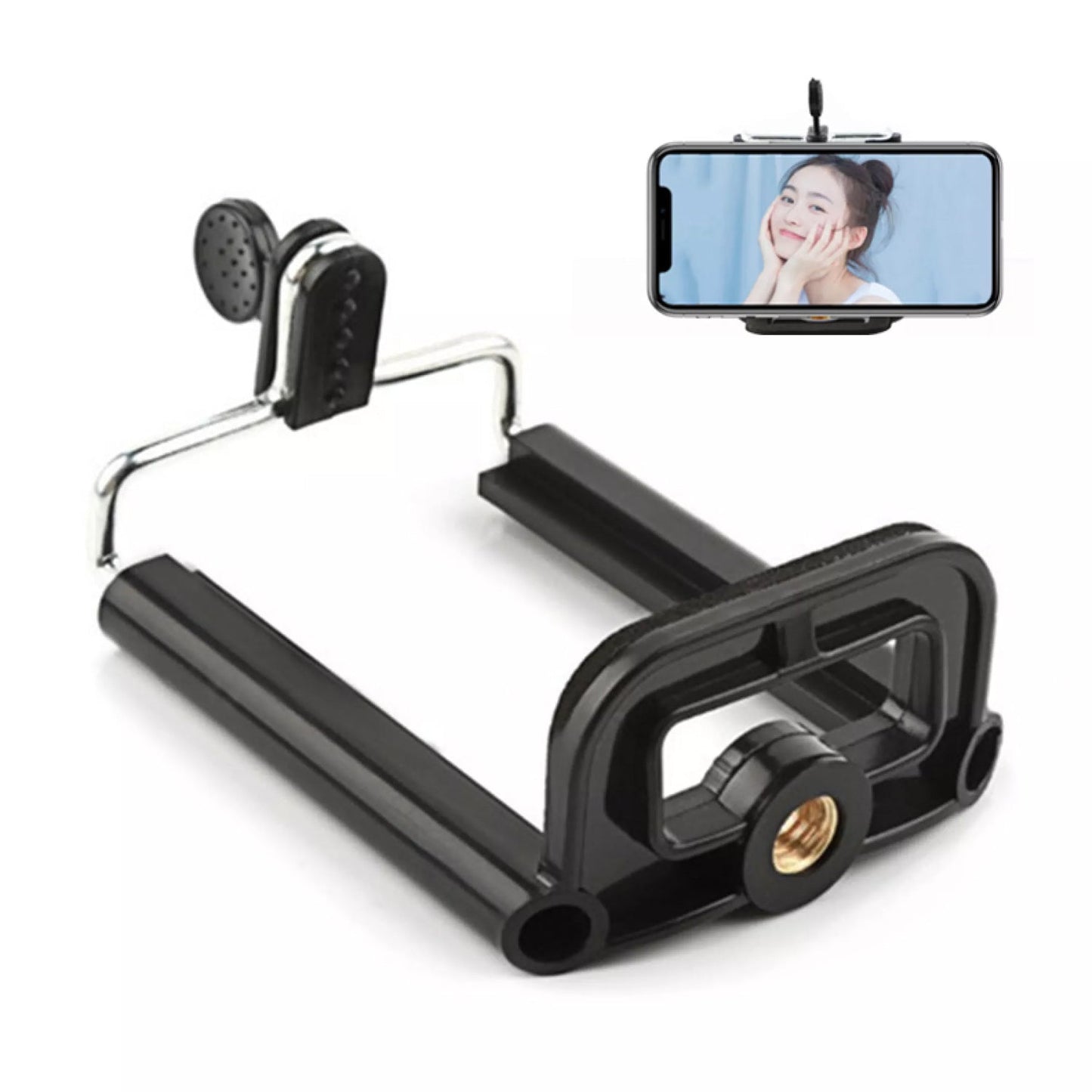 7338 Mobile Holder Attachment For Selfie Stick and Mobile Tripods 