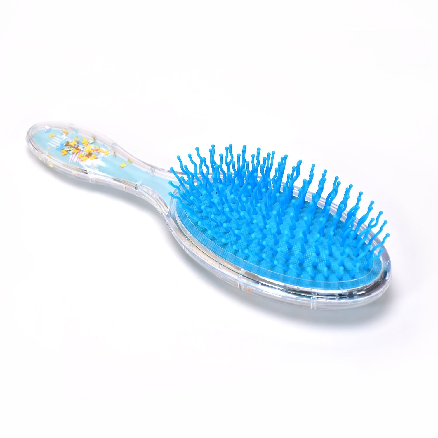 6472 Hair Brush for Kids Detangling Anti-static Soft Massage for Braids Curly Straight Long or Short Wet Or Dry Hair (Multi-Design) 