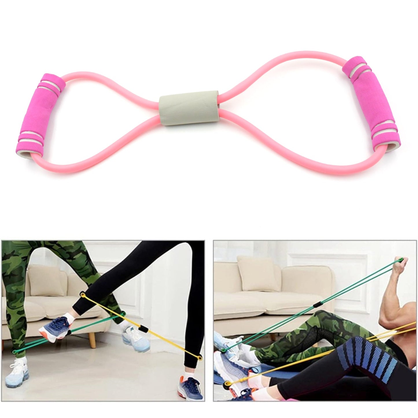 Sport Resistance Loop Band Yoga Bands Rubber Exercise Fitness Training Gym Strength Resistance Band, Exercise Equipment, Bands for Working Out (1 Pc)