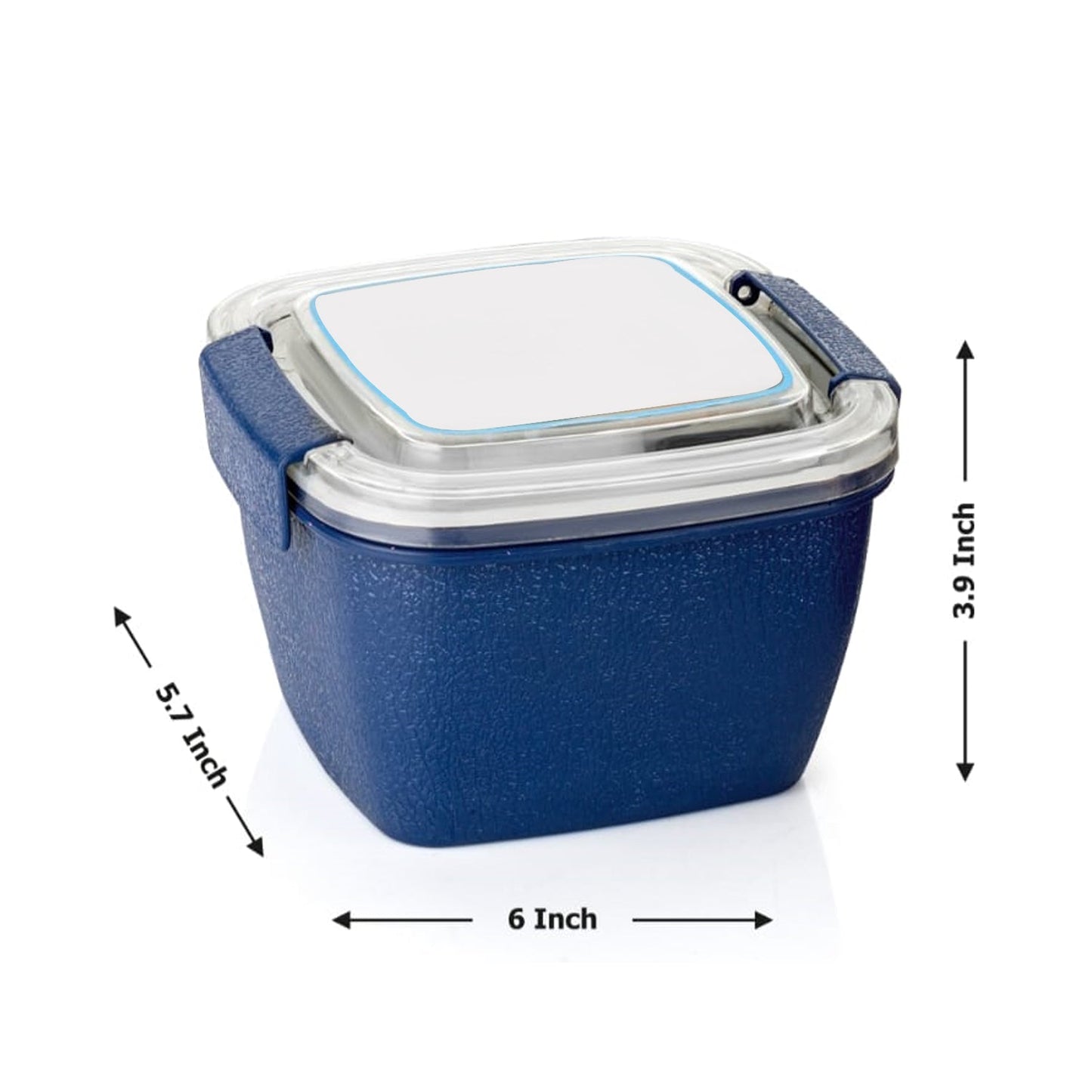 Unique Lunch Box Reusable Freezer Safe Food Containers with Spoon for Adults and Kids, BPA free Plastic Material