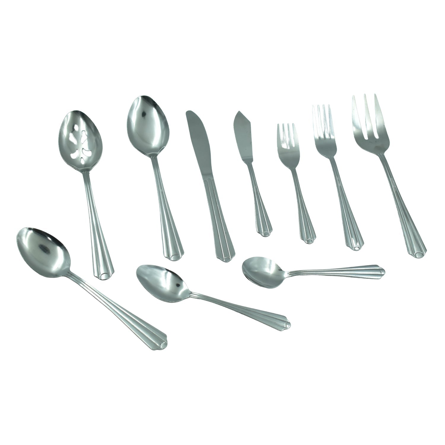 2769 45Pc Stainless steel Flatware Set Used For Dinner, Breakfast And Lunch Purposes In All Kinds Of Places. 