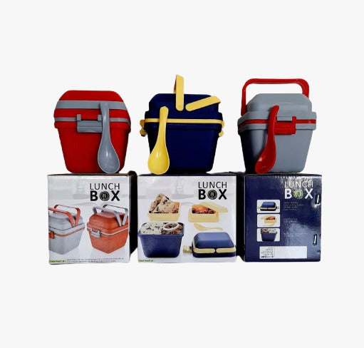 2144 Airtight Lunch Box with Handle & Push Lock 