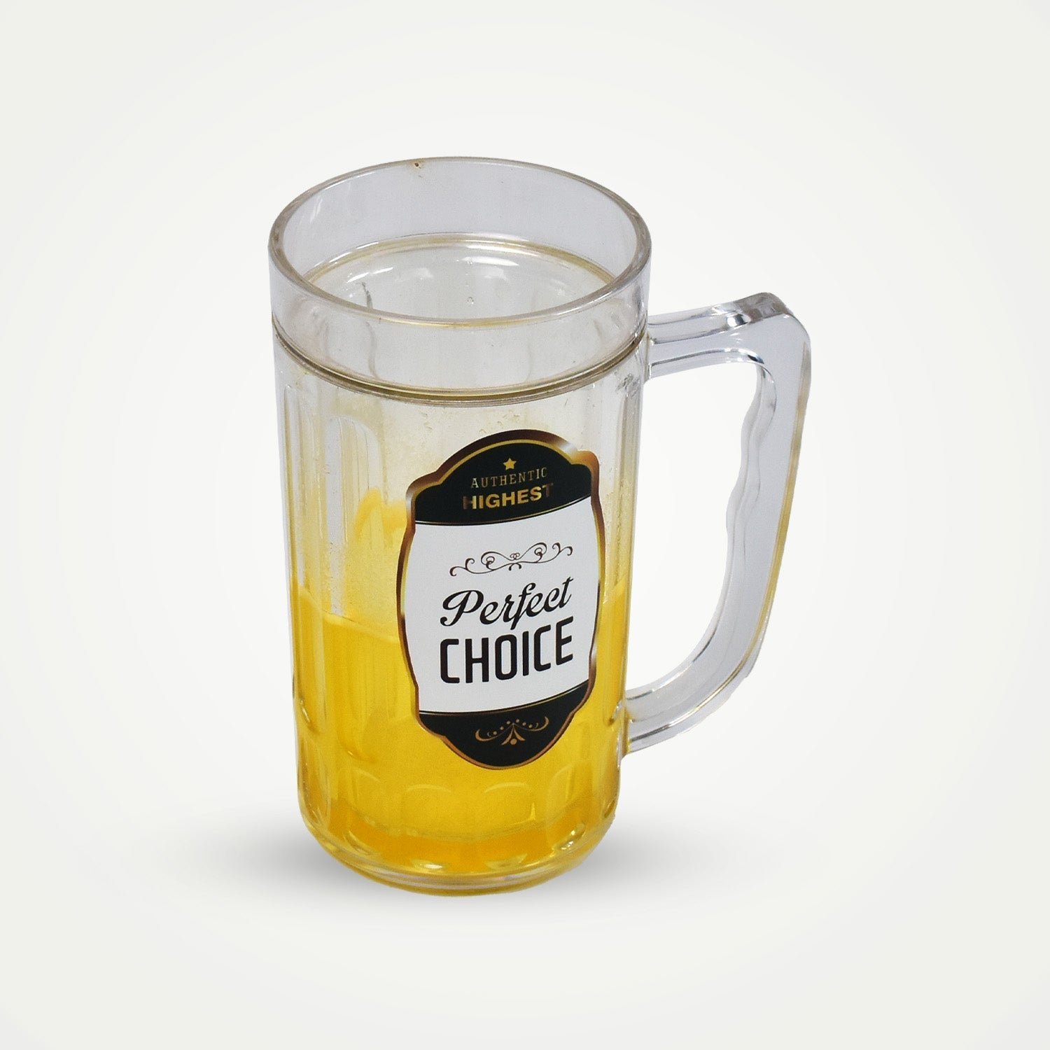 6832 420ml Large Beer Mug with Handle Crystal Clear Lead Free Mug Beer Mug, Beer Glass | Perfect for Home, Bars and parties-1Piece. 