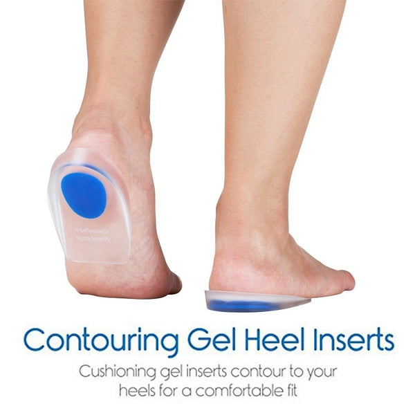 1413 Gel Heel cups Silicon Heel Pad for Heel Ankle Pain 