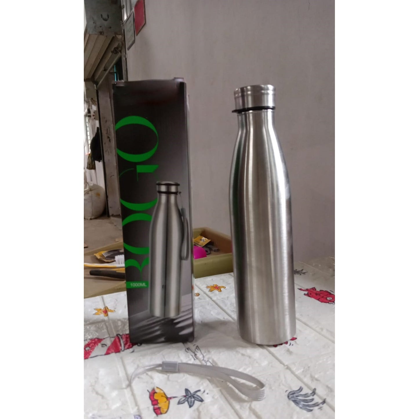 Water Bottle for Office , Stainless Steel Water Bottles, BPA Free, Leakproof, Portable For office/Gym/School 1000 ML