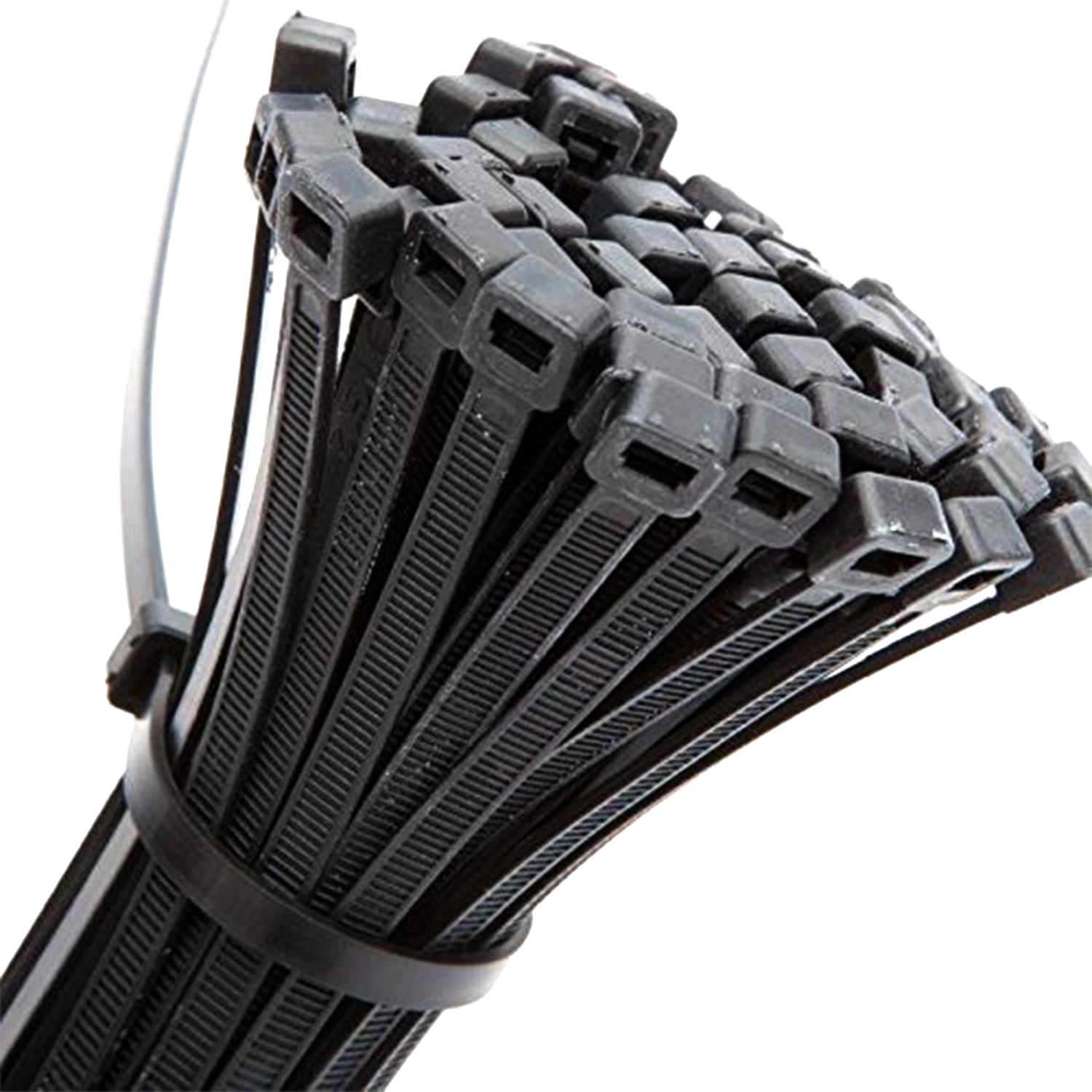 3138 4Inch Nylon Self Locking Cable Ties, Heavy Duty Strong Zip Wire Tie. Pack of 100pc - Black Amd-