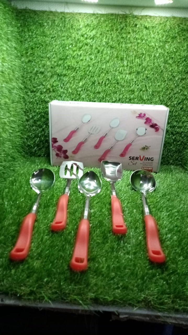 Stainless Steel Serving Spoon Set 5 pcs.