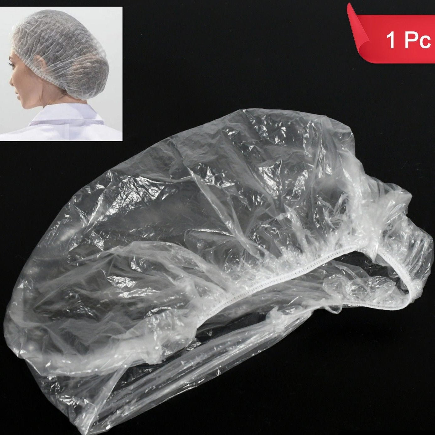 DISPOSABLE SHOWER CAPS FOR WOMEN  (1Pc | 10 Pc)