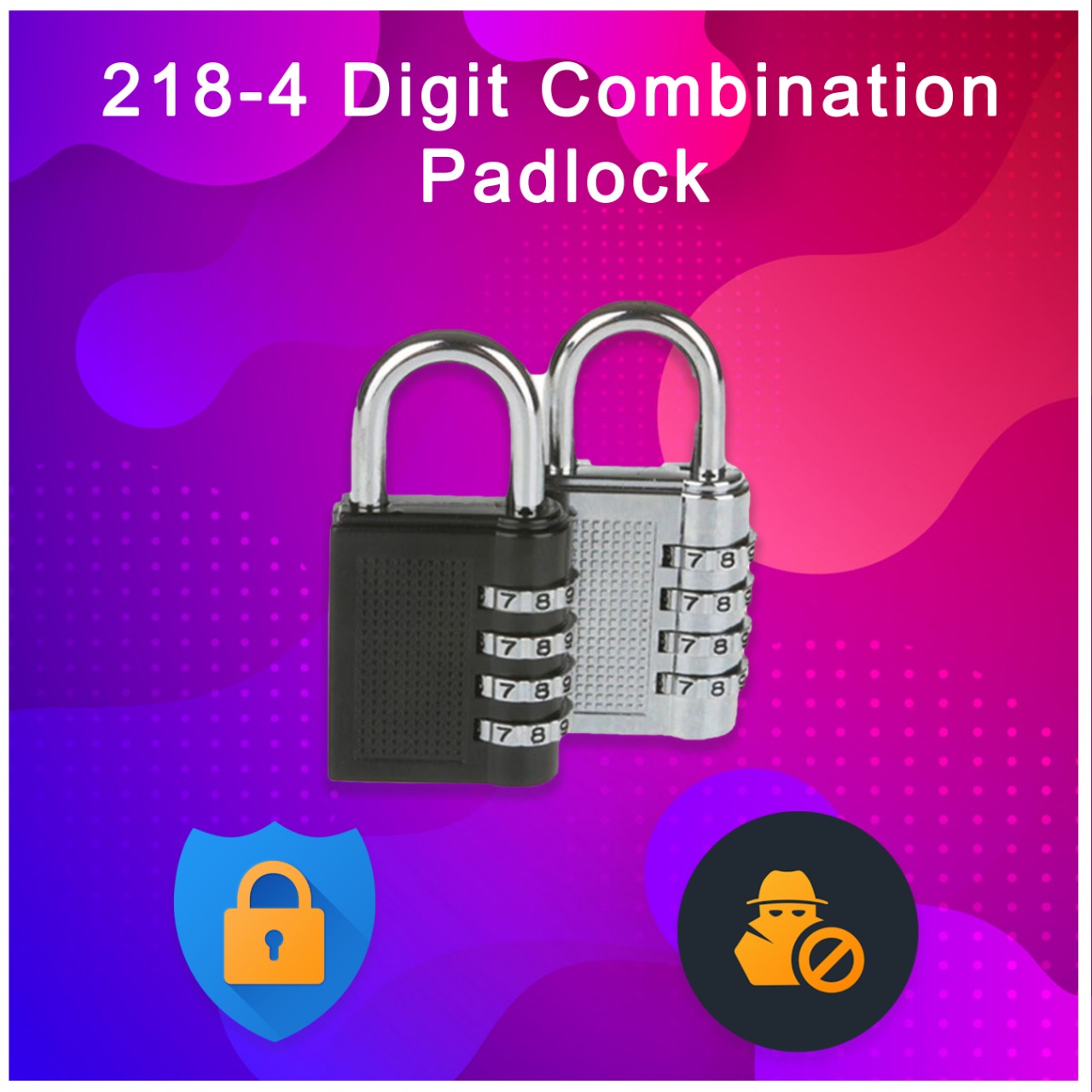 4 Digit Combination Padlock