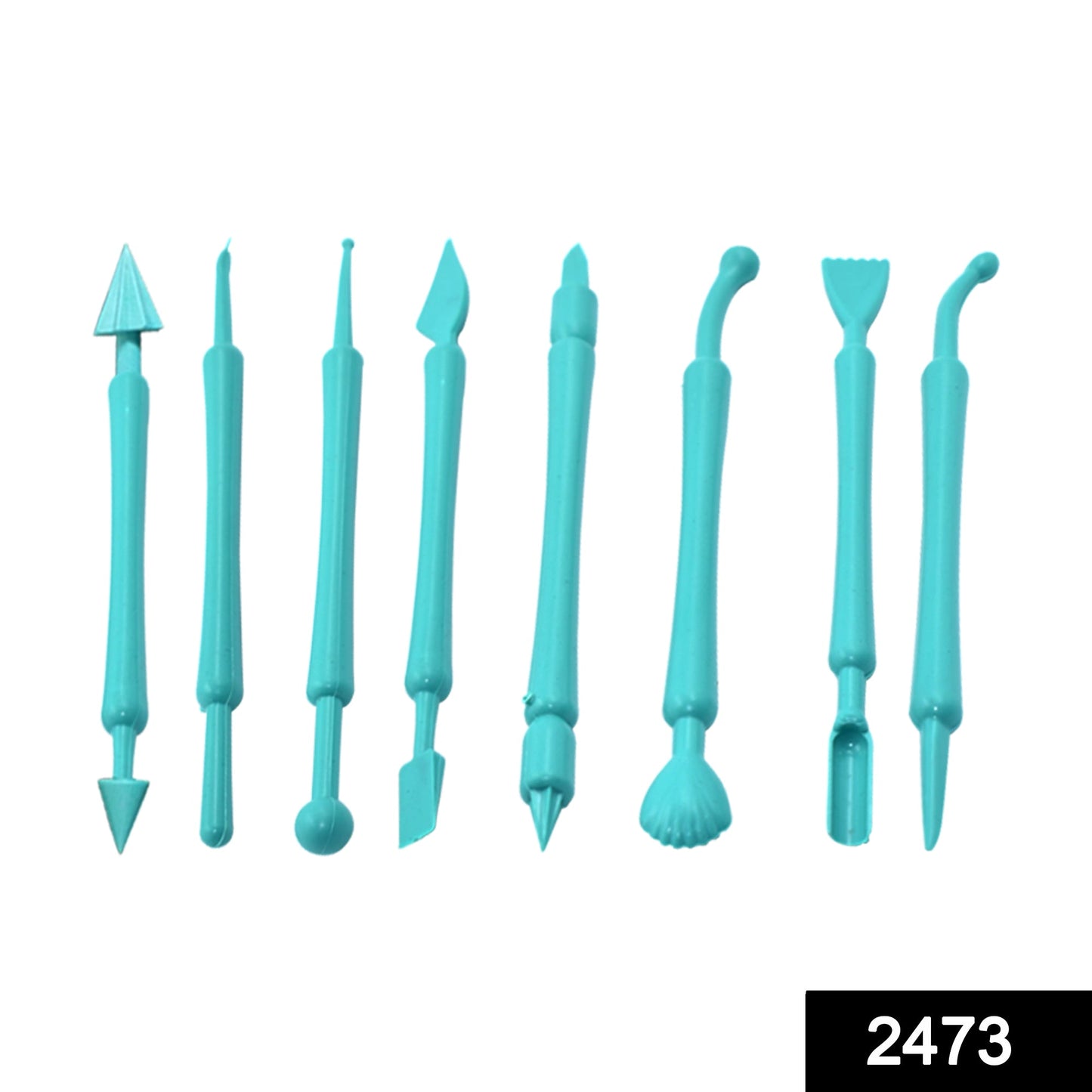 2473 Fondant Cake Decor Flower Sugar Craft Modelling Tools Clay Mould (8PC-Set) 