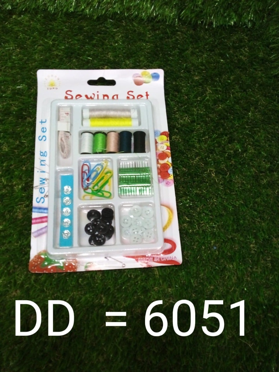 6051 62 Pc Sewing Set used for sewing of clothes and fabrics including all home purposes. 