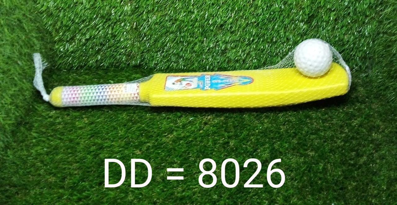 8026 Plastic Cricket Bat Ball Set for Boys and Girls 