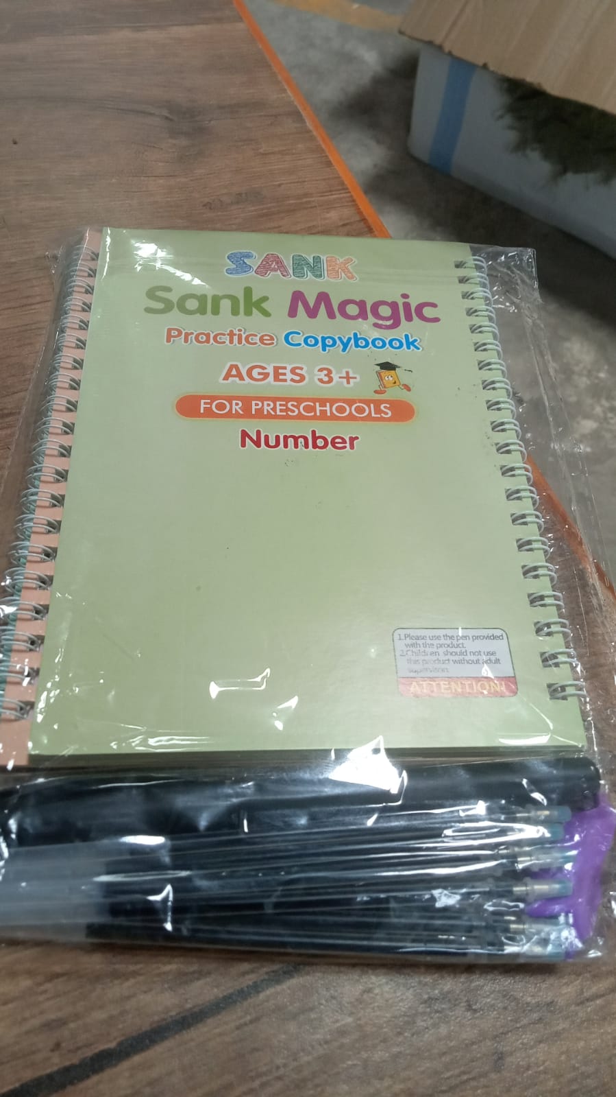 4 Pc Magic Copybook widely used by kids, children’s and even adults also to write down important things over it while emergencies etc.